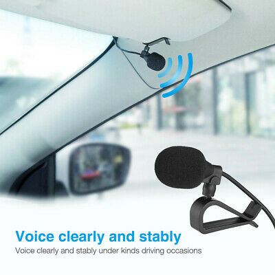 Car Radio Stereo GPS 3.5mm Microphone DVD Bluetooth Enabled Audio External Mic - Fresh Stock Dated October 2025