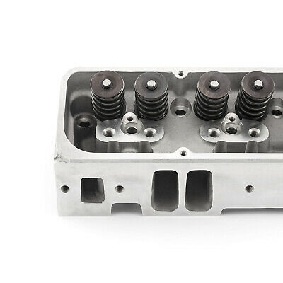 Complete Aluminum Cylinder Heads SBC Chevy 350 190cc 64cc 2.02/1.60 - Angle - Fresh Stock Dated October 2025