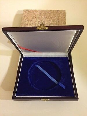 China 1995/96 12 oz 100 Yuan Silver Proof Panda Original Wood Box (no coin) - Fresh Stock Dated October 2025