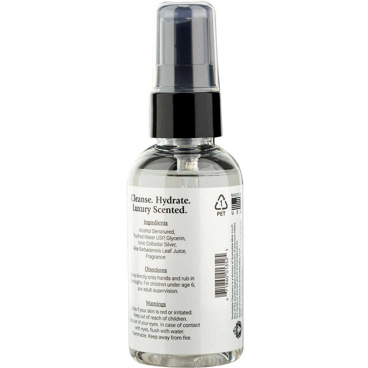 Scottsdale Chemistry Hand Cleanser - Silver Infused, Luxury Scented - Fresh Stock Dated October 2025