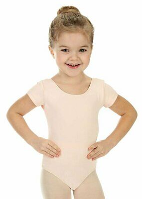 Elowel Kids Girls' Basic Short Sleeve Leotard (Size 2-14 Years) Multiple Colors - Fresh Stock Dated October 2025