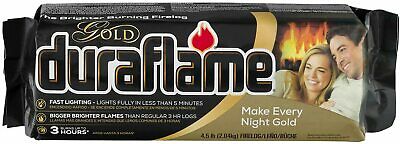 Duraflame Gold 3-hr Fire Log Bigger Brighter 4.5 lbs Each - 2 Pack - Fresh Stock Dated October 2025