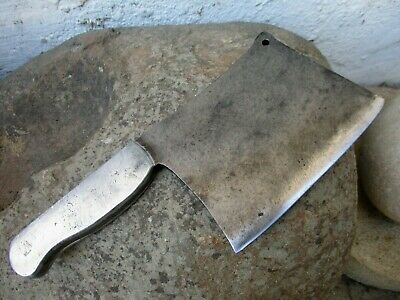 Vintage Handmade Signature Old Meat Cleaver Butcher Carbon Steel Knife Chopper - Fresh Stock Dated October 2025