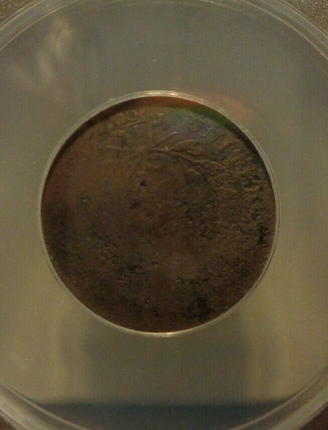 1797  ANACS VG 8 Details Liberty Cap Half Cent Coin 1/2c Plain Edge - Fresh Stock Dated October 2025