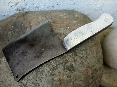 Vintage Handmade Signature Old Meat Cleaver Butcher Carbon Steel Knife Chopper - Fresh Stock Dated October 2025