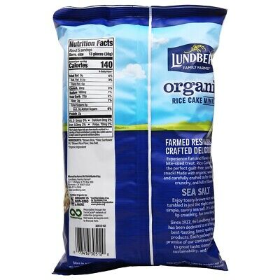 Lundberg - Organic Rice Cake Minis Sea Salt - 5 oz. - Fresh Stock Dated October 2025