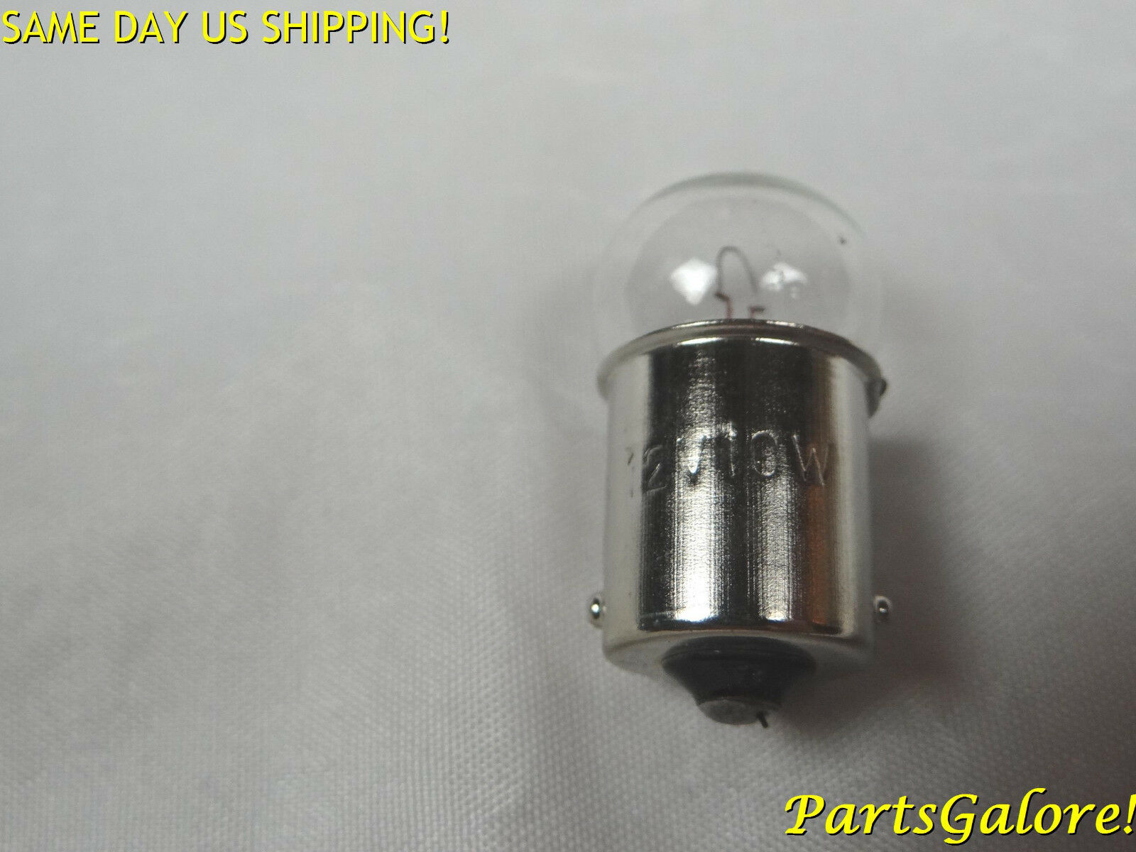 2pc 12v 10w Clear Turn Signal Light Bulb Bulbs, Auto ATV Scooter Motorcycle - Fresh Stock Dated October 2025