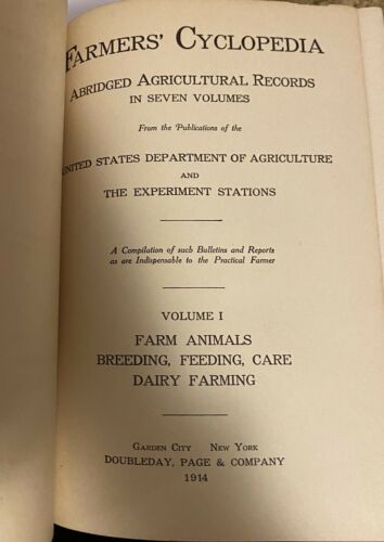 Farmers' Cyclopedia COMPLETE SET From 1914 - Over A Century Old!! - Fresh Stock Dated October 2025