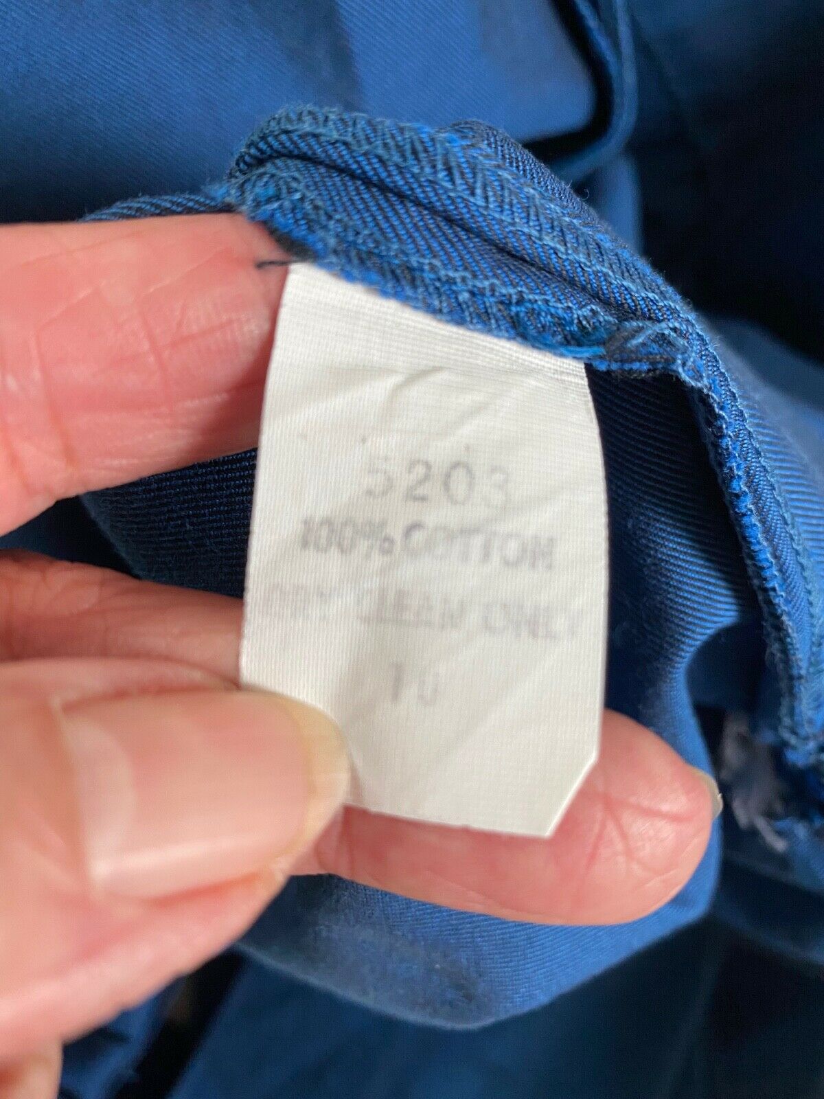 1980s Perry Ellis Midnight Blue High Waisted & Softly Pleated Cotton Skirt Sz 6 - Fresh Stock Dated October 2025