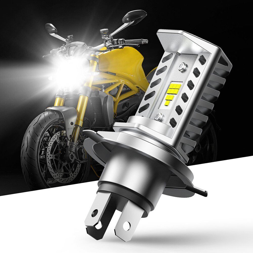 2X H4 motorcycle led headlight 9003 Bulbs Hi/Lo Beam Kit High Power HID White EX - Fresh Stock Dated October 2025