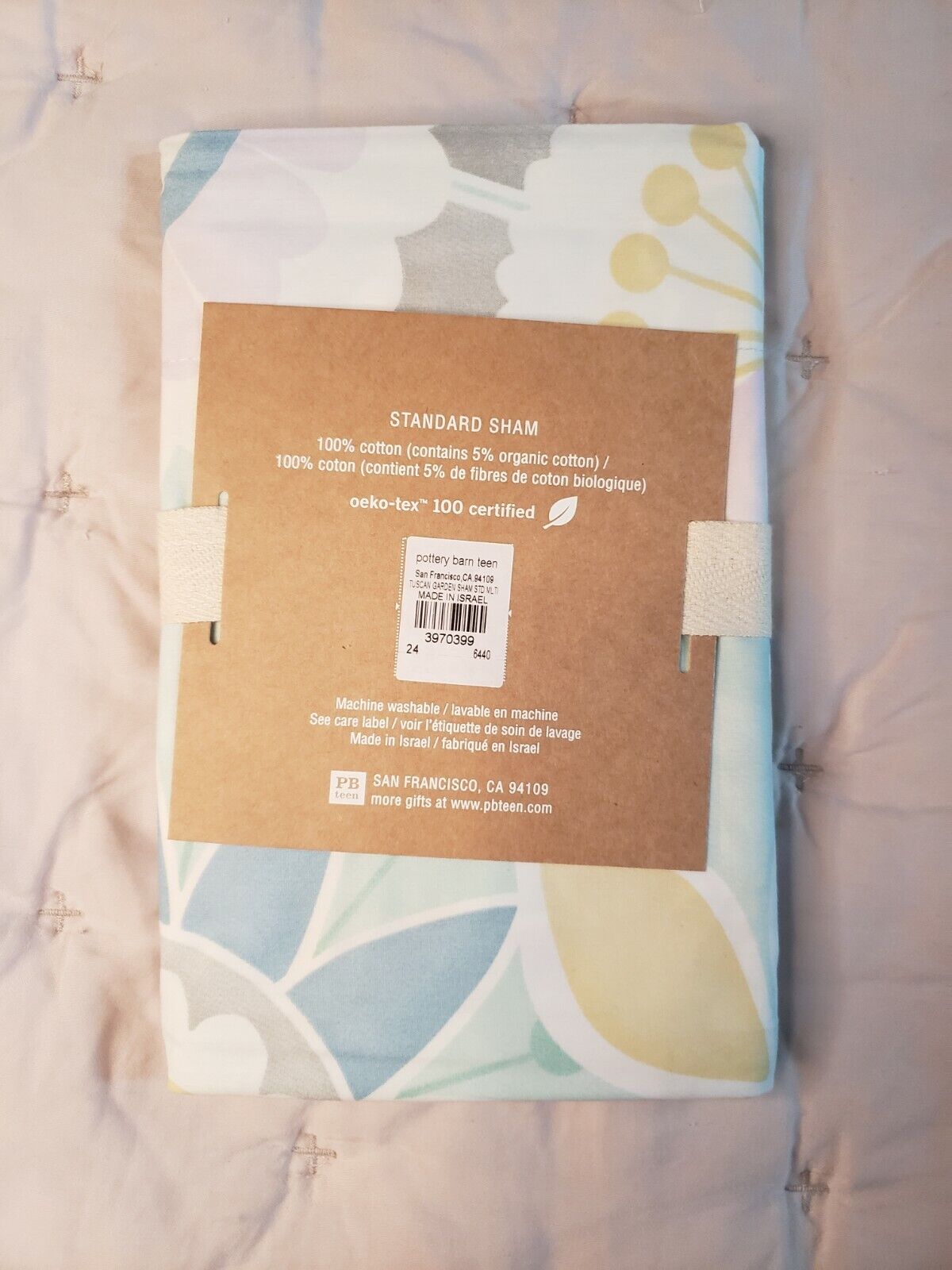 NWT Pottery Barn Tuscan Garden Sham - Fresh Stock Dated October 2025