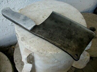Vintage Handmade Signature Old Meat Cleaver Butcher Carbon Steel Knife Chopper - Fresh Stock Dated October 2025