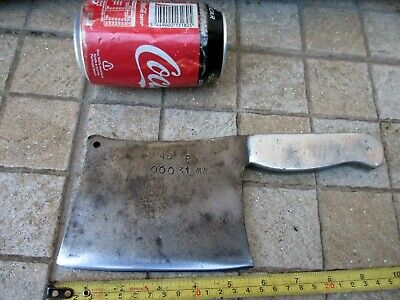 Vintage Handmade Signature Old Meat Cleaver Butcher Carbon Steel Knife Chopper - Fresh Stock Dated October 2025