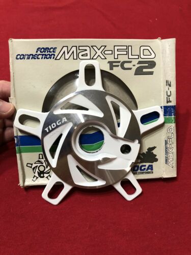 WHITE TIOGA FORCE CONNECTION MAX FLO FC-2 SPIDER SPROCKET OLD SCHOOL BMX - Fresh Stock Dated October 2025