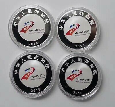 China 2019 One Set (4 Pcs of 15g Silver Coins) - 7th CISM World Games - Fresh Stock Dated October 2025