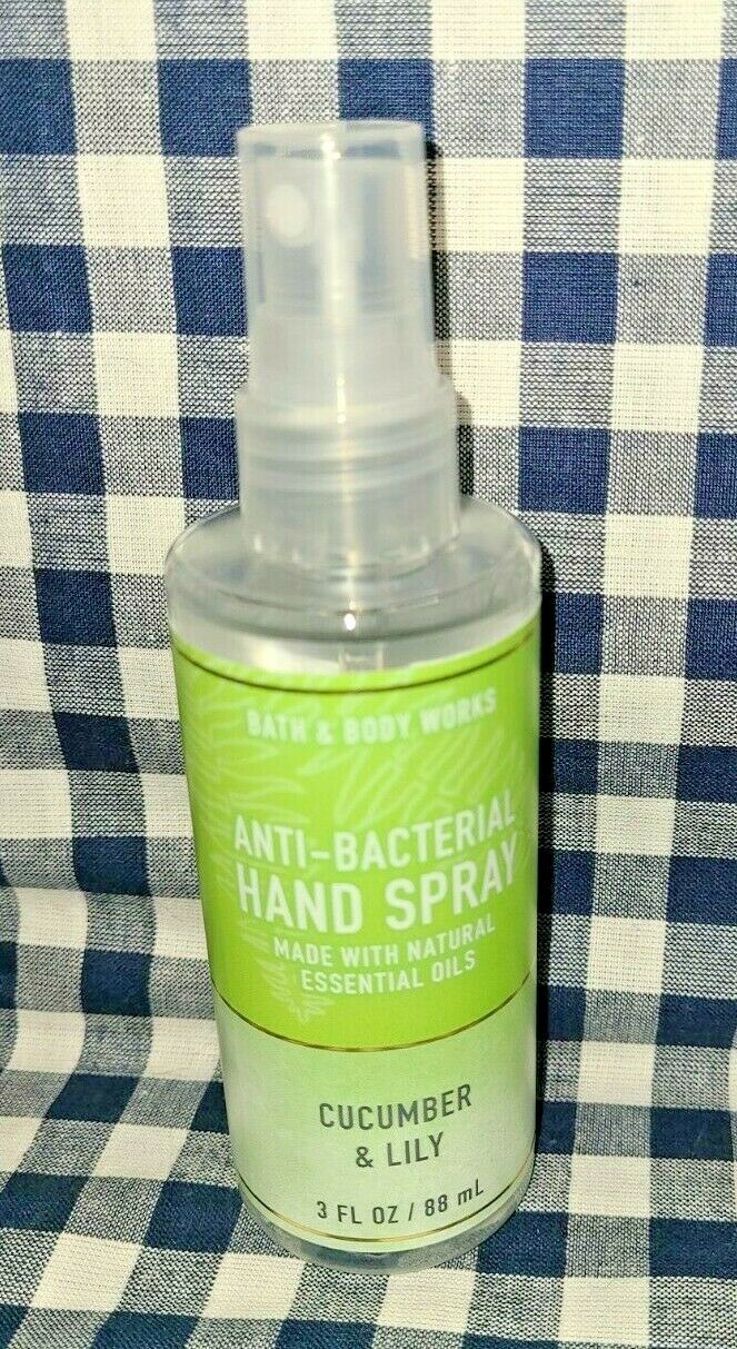 2-Pack Cucumber & Lily NEW Anti-Bacterial Spray Sanitizer 3 oz Bath & Body Works - Fresh Stock Dated October 2025