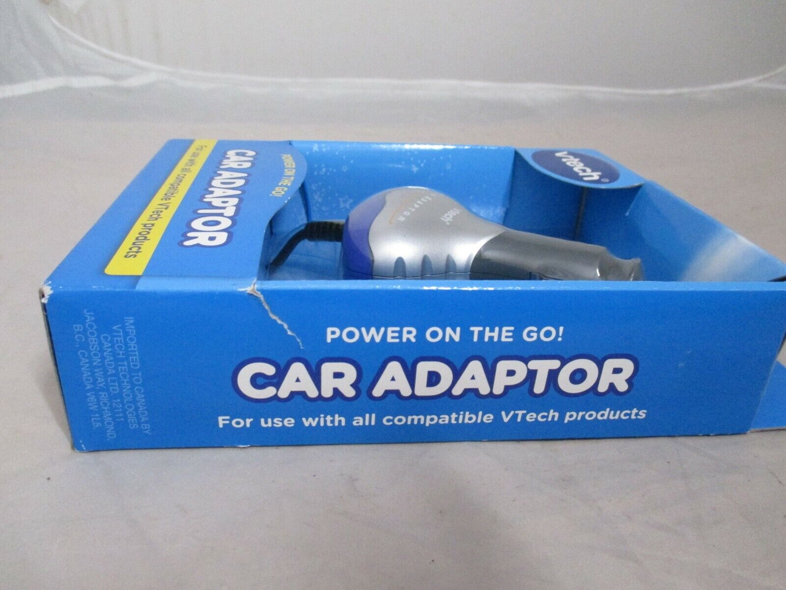 VTech Car Adaptor | Use with all compatible VTech Products model: 80-091310 - Fresh Stock Dated October 2025