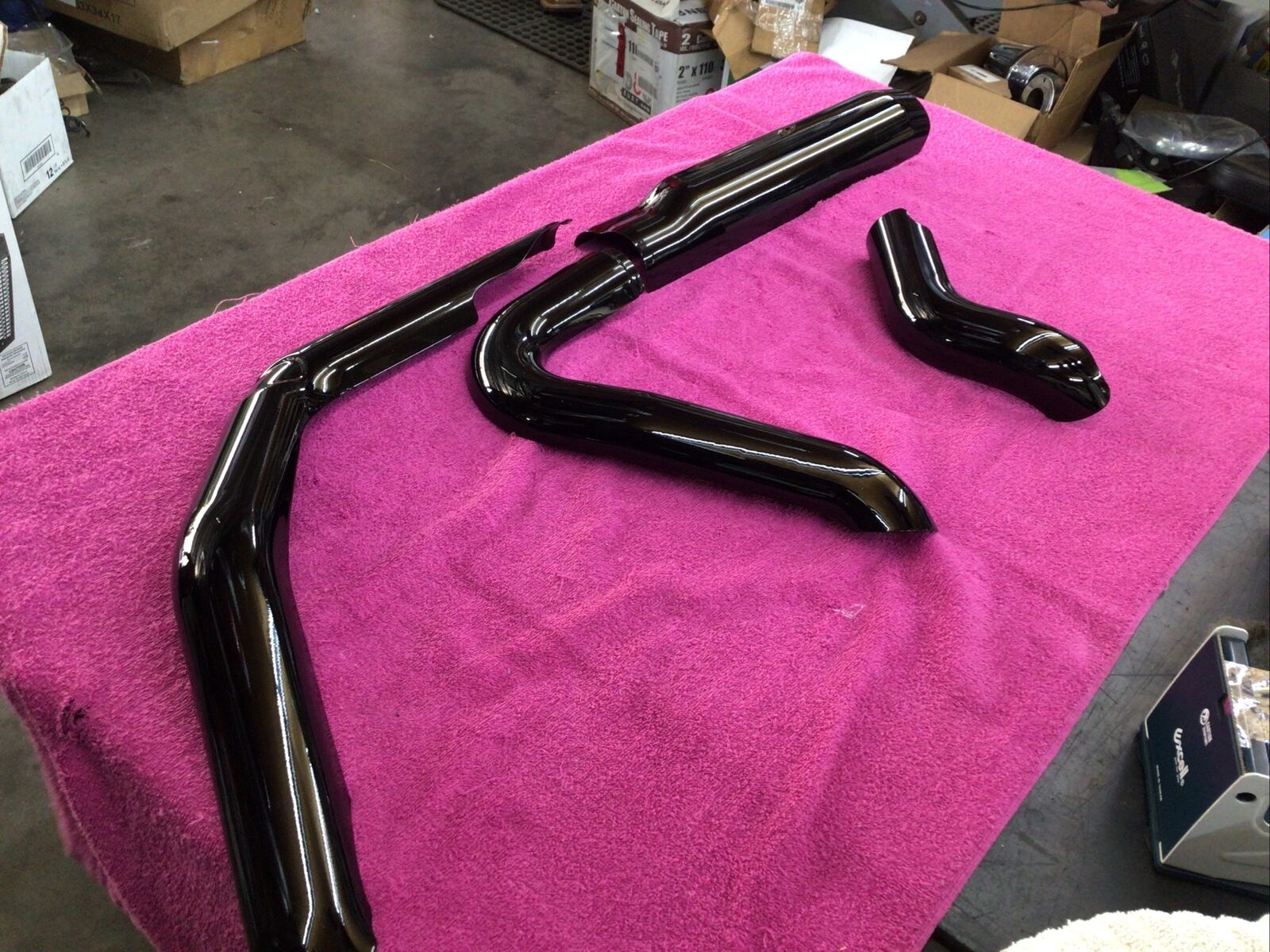 🏍  HARLEY OEM M 8 TOURING ELECTRA ROAD STREET GLIDE BLACK EXHAUST HEAT SHIELDS - Fresh Stock Dated October 2025