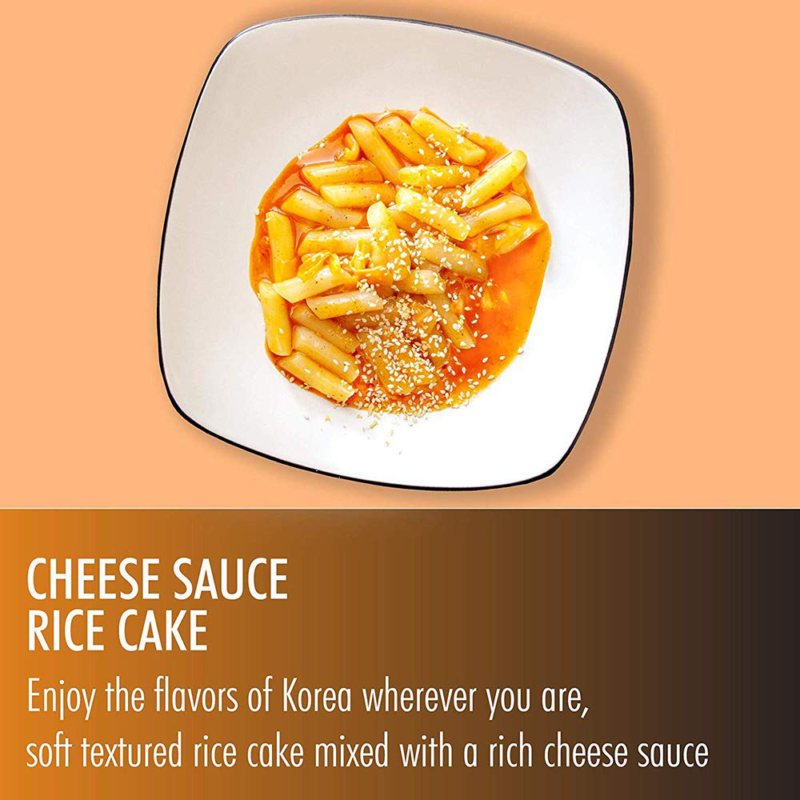 Cheese Tteokbokki Korean Rice Cake Instant (Pack Of 2, Cheese Sauce) Korean Snac - Fresh Stock Dated October 2025