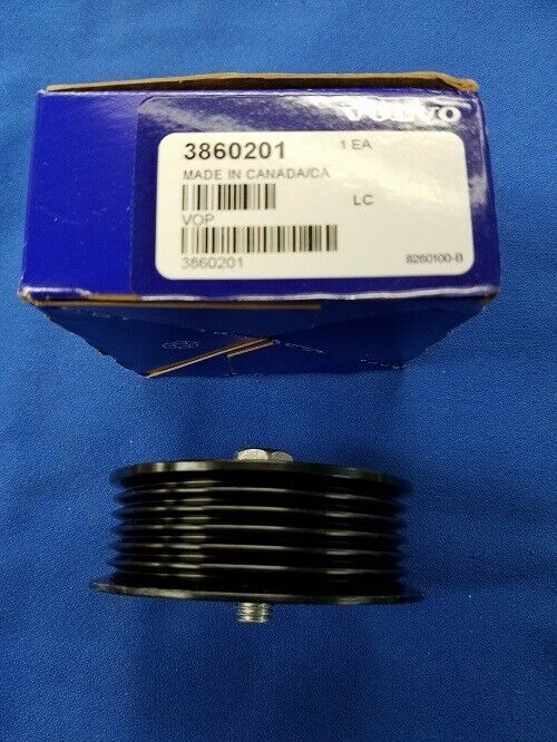 3860201 NEW OEM VOLVO PENTA IDLER PULLEY - Fresh Stock Dated October 2025