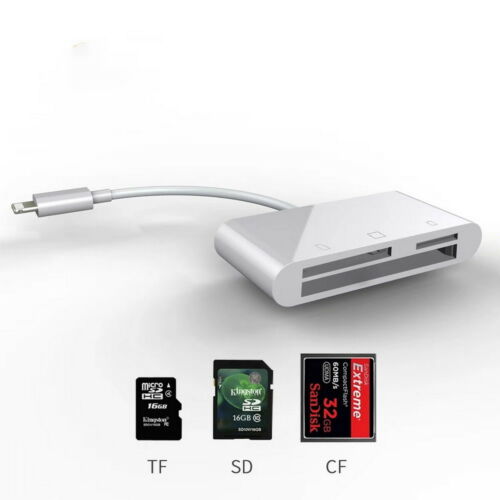 5in1 Camera SD CF TF XD M2 Card Reader Adapter Cable for iPhoneXS iPad Pro iOS12 - Fresh Stock Dated October 2025
