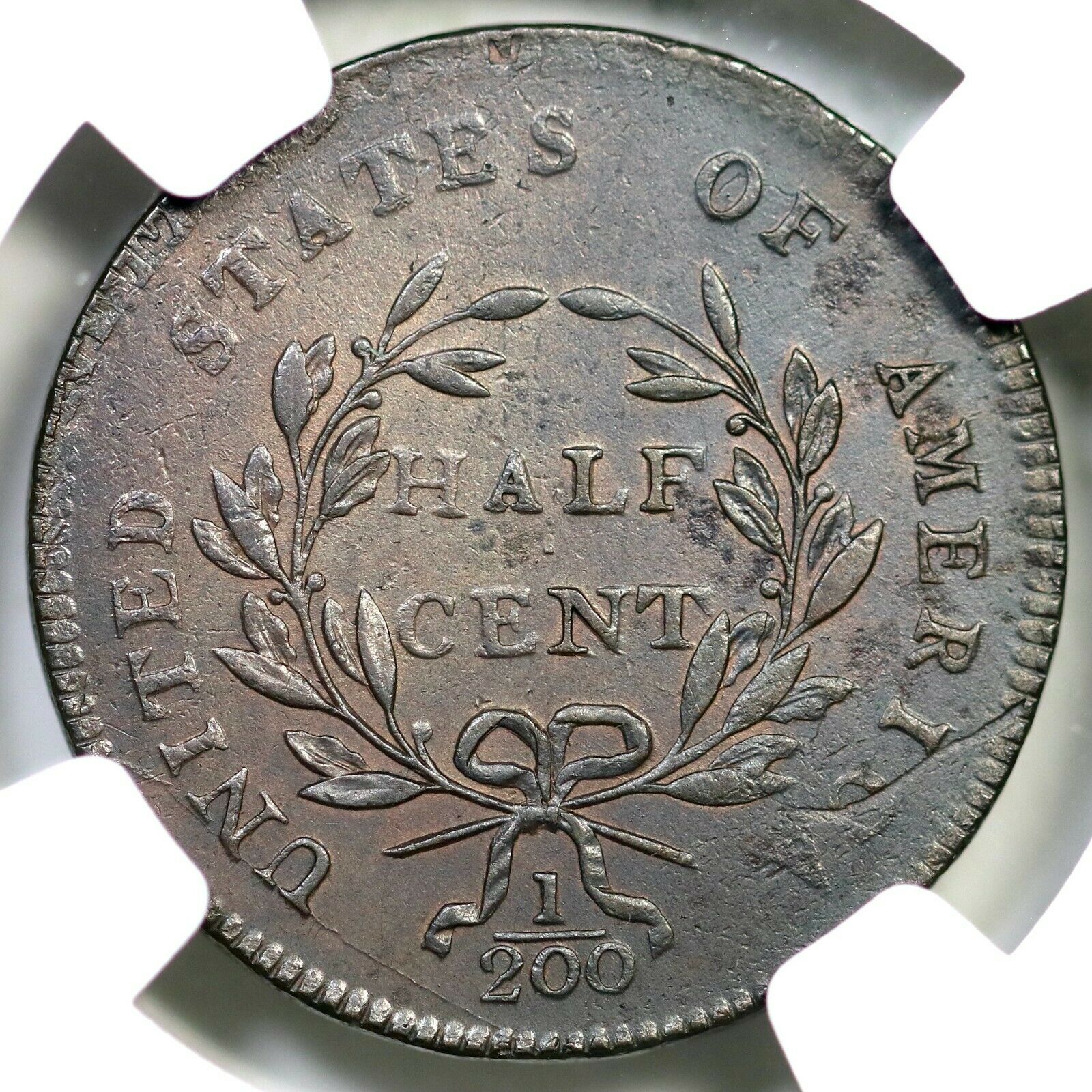 1797 C-1 R-2 NGC MS 60 BN Liberty Cap Half Cent Coin 1/2c - Fresh Stock Dated October 2025