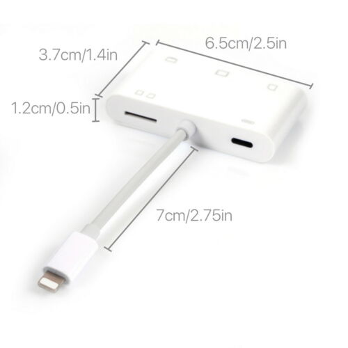5in1 Camera SD CF TF XD M2 Card Reader Adapter Cable for iPhoneXS iPad Pro iOS12 - Fresh Stock Dated October 2025