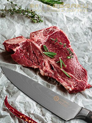 Kessaku 8-Inch Chef Knife - Samurai Series - High Carbon 7Cr17MoV Steel - Fresh Stock Dated October 2025