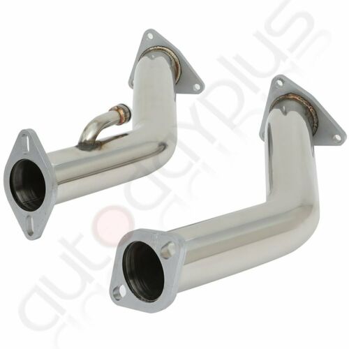 FITS Nissan 370z for Infiniti G37 Pipes Catless Straight Downpipe Exhaust Polish - Fresh Stock Dated October 2025