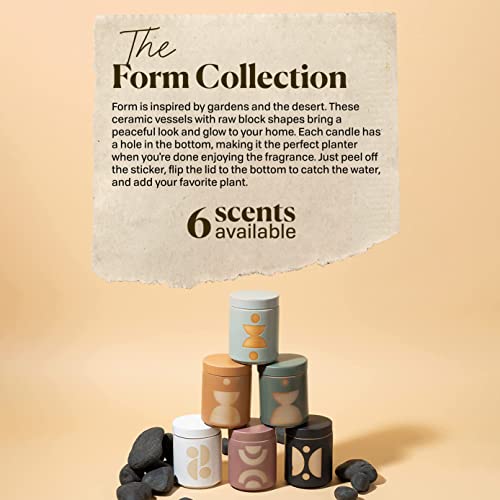 Paddywax Form Artisan Hand-Poured Scented Candle, 12-Ounce, Mandarin Mango