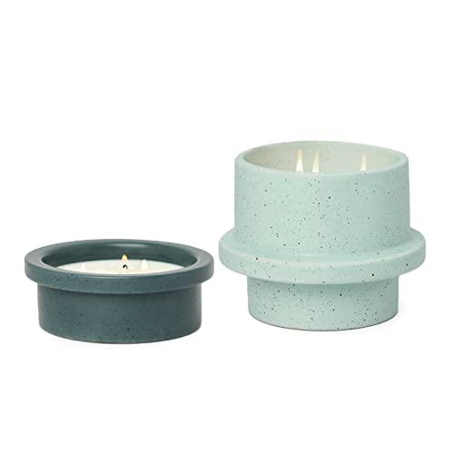 Paddywax Scented Candles Premium Folia Range Candle in Reusable Stackable Ceramic Pot, 141g, Fresh Fig & Cardamom
