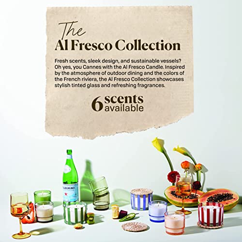 Paddywax Candles Al Fresco Collection, Naturally Scented Candle, 7 Ounces, Red, Rosewood Vanilla