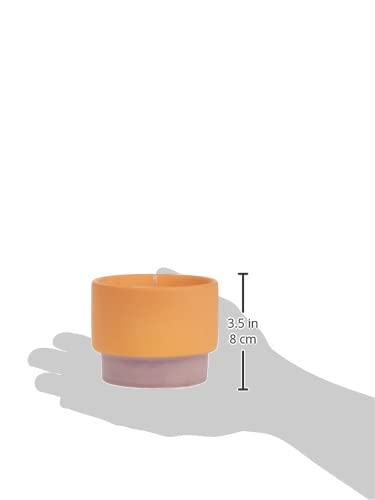 Paddywax Scented Candles Colour Block Collection Candle in Reusable Ceramic Jar, 170 Grams, Violet & Vanilla
