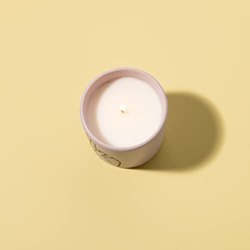 Paddywax Scented Candles in Matte Ceramic Impressions Collection Artisan Candle, 163g, Fingers Crossed