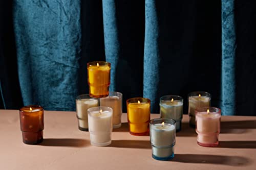 Paddywax Noel Soy Wax Scented Candle, 5.5-Ounce Glass-Jar Candle Holder, Persimmon Chestnut, Small