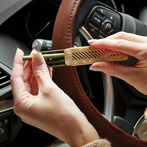 Thymes Frasier Fir Car Vent Clip Air Freshener + Refills - Long-Lasting Car Fragrance Diffuser Set With Fresh Scent