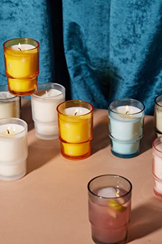 Paddywax Noel Soy Wax Scented Candle, 5.5-Ounce Glass-Jar Candle Holder, Persimmon Chestnut, Small