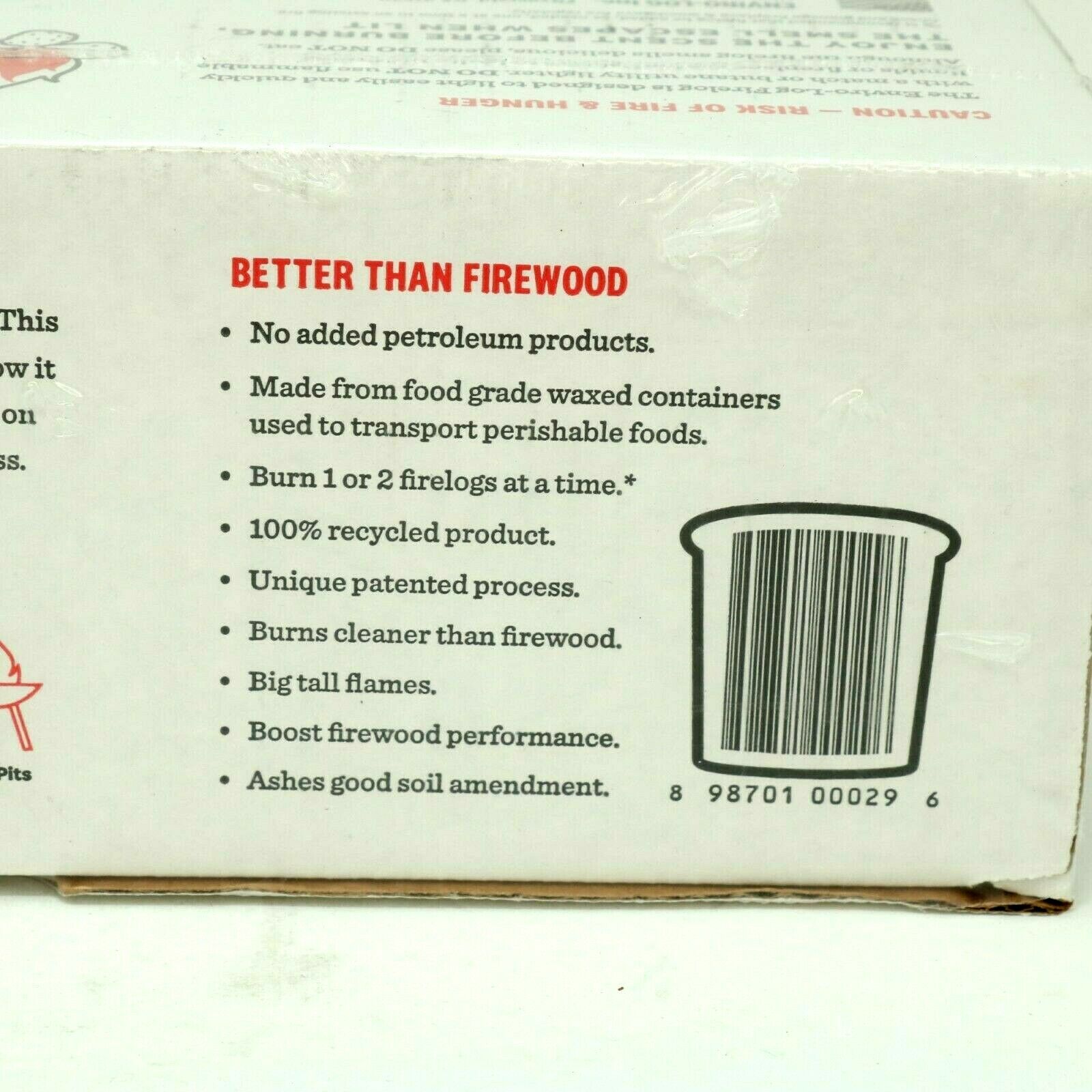 KFC FIRE LOG 11 HERBS & SPICES ENVIROLOG KENTUCKY FRIED CHICKEN FIRE LOG - Fresh Stock Dated October 2025