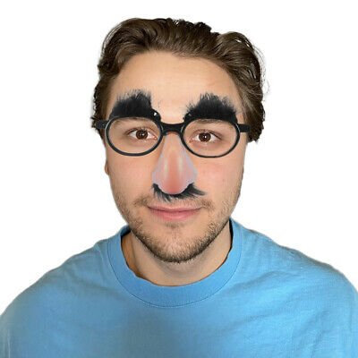 Classic Novelty Disguise Glasses With Nose Eyebrows And Moustache - Fresh Stock Dated October 2025