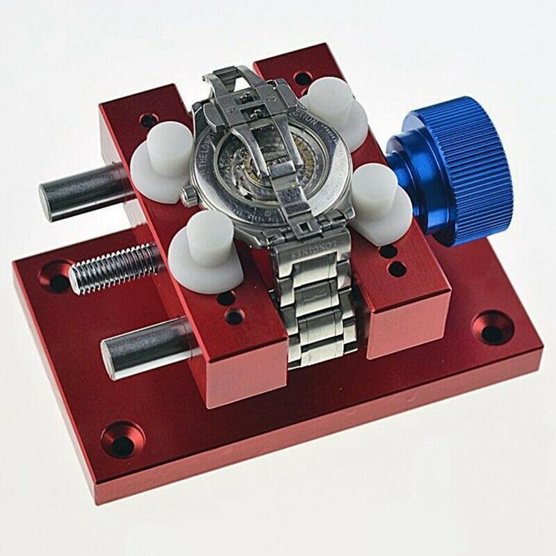 Stainless Steel Large Case Vise w/ Base Watch Holder for Watch Repair Metal NEW - Fresh Stock Dated October 2025