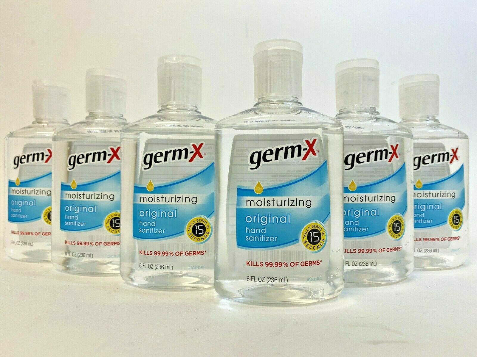 12-PACK GERM-X Original Hand Sanitizer 8 oz Portable Flip Cap Bottle EXP 6/2022! - Fresh Stock Dated October 2025