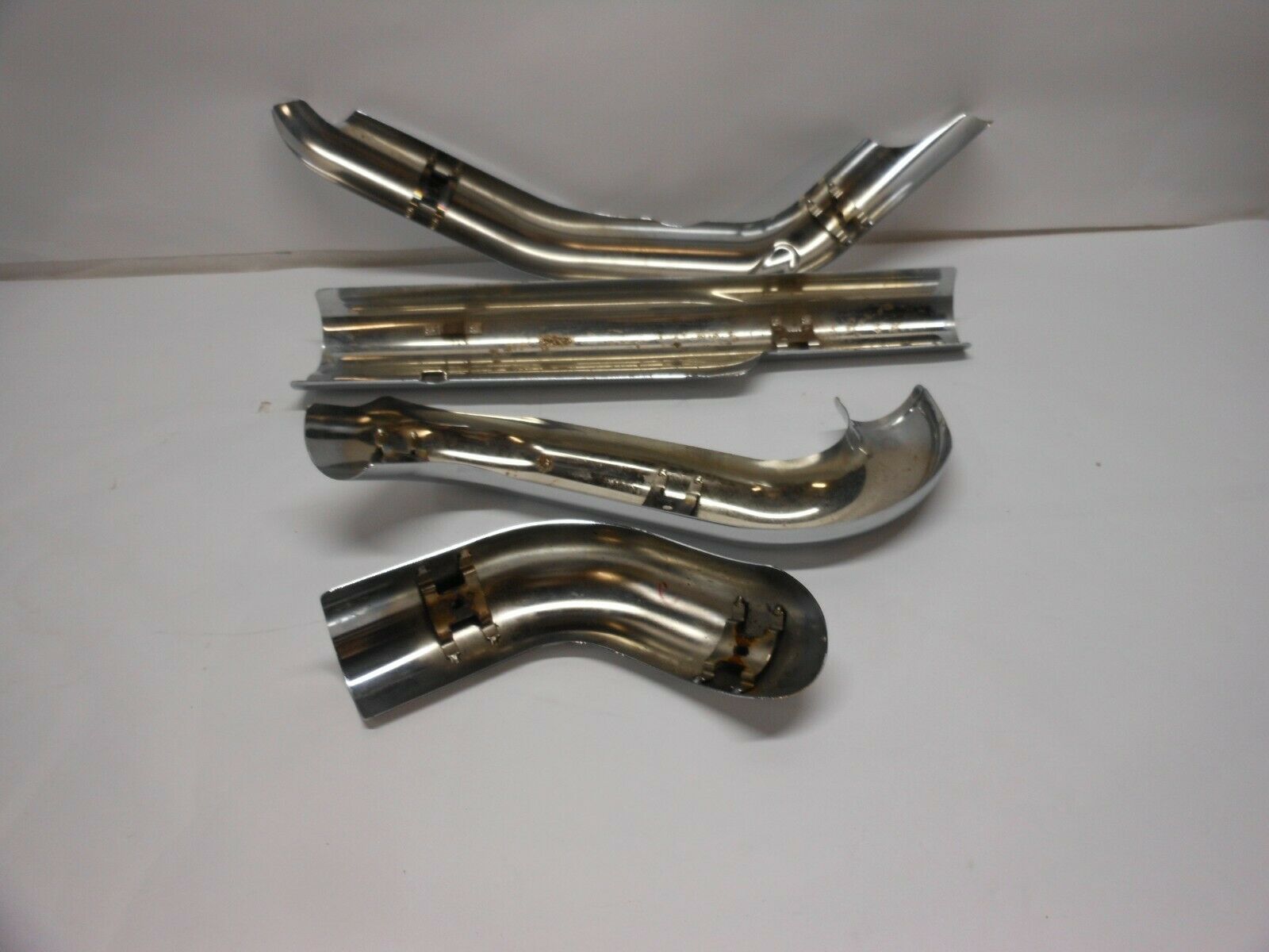 Harley-Davidson Touring OEM Chrome Exhaust Heat Shields 2009-2016 P/N 65634-09 - Fresh Stock Dated October 2025