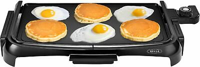 Bella - 10x 16Nonstick Griddle - Black - Fresh Stock Dated October 2025