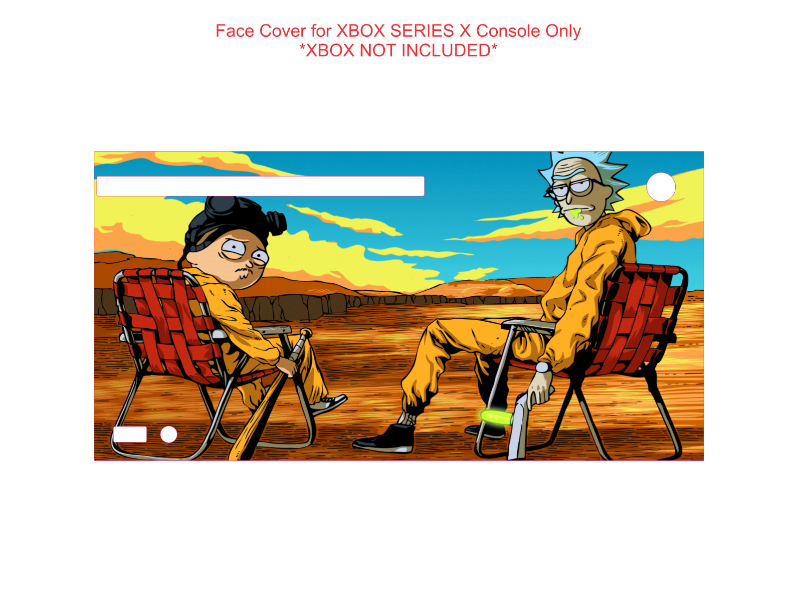 Wrap Skin Decal For XBOX SERIES X CONSOLE Pickle Rick Breaking Bad Morty - Fresh Stock Dated October 2025