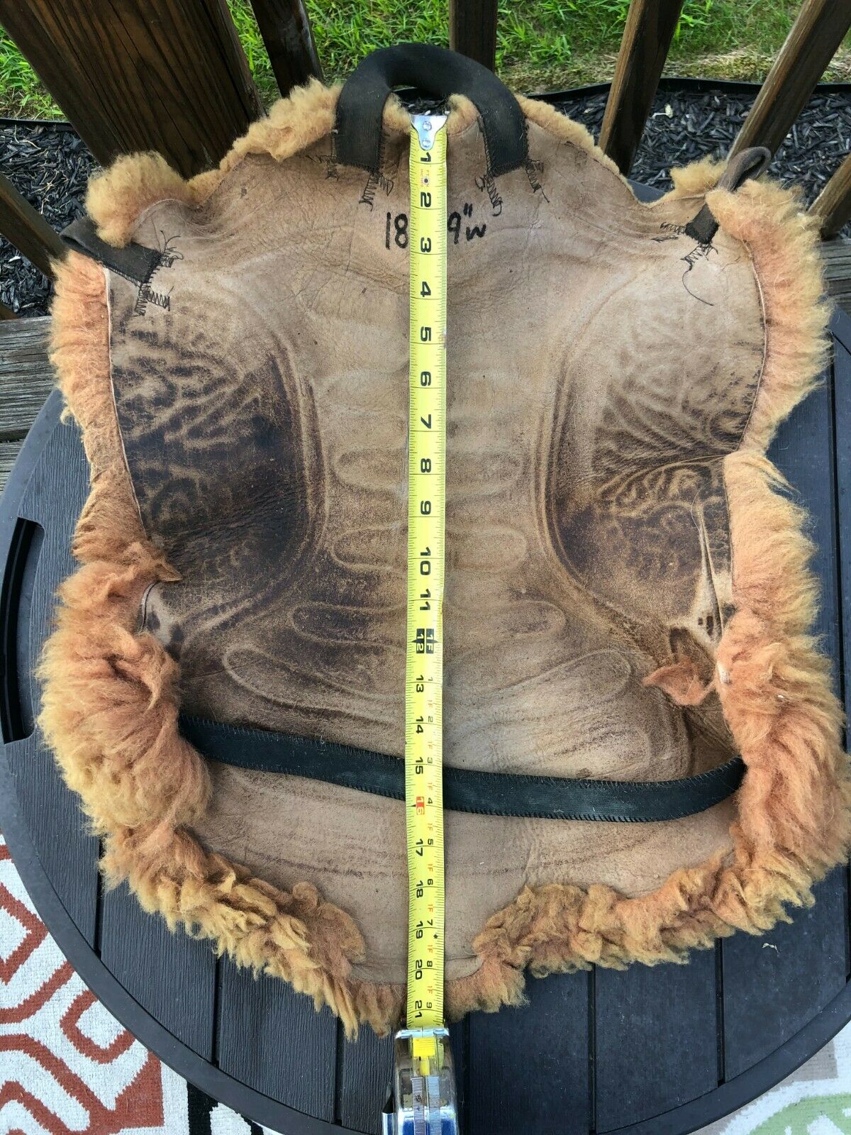 Vintage Sheepskin Saddle Cover Pad Sheep Skin Cushion Horse Tack Equestrian - Fresh Stock Dated October 2025