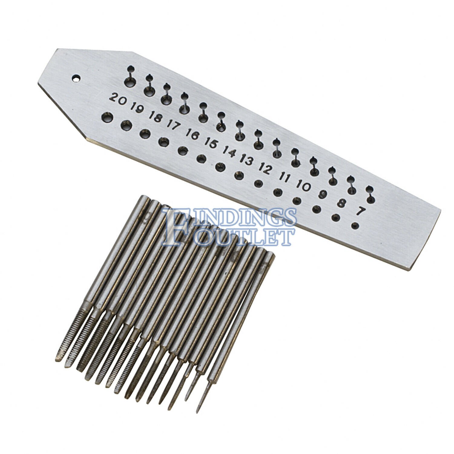 Mini Tap And Die Set 14 Taps & Screwplate 0.7mm to 2.0mm Jewelry Watch Repair - Fresh Stock Dated October 2025