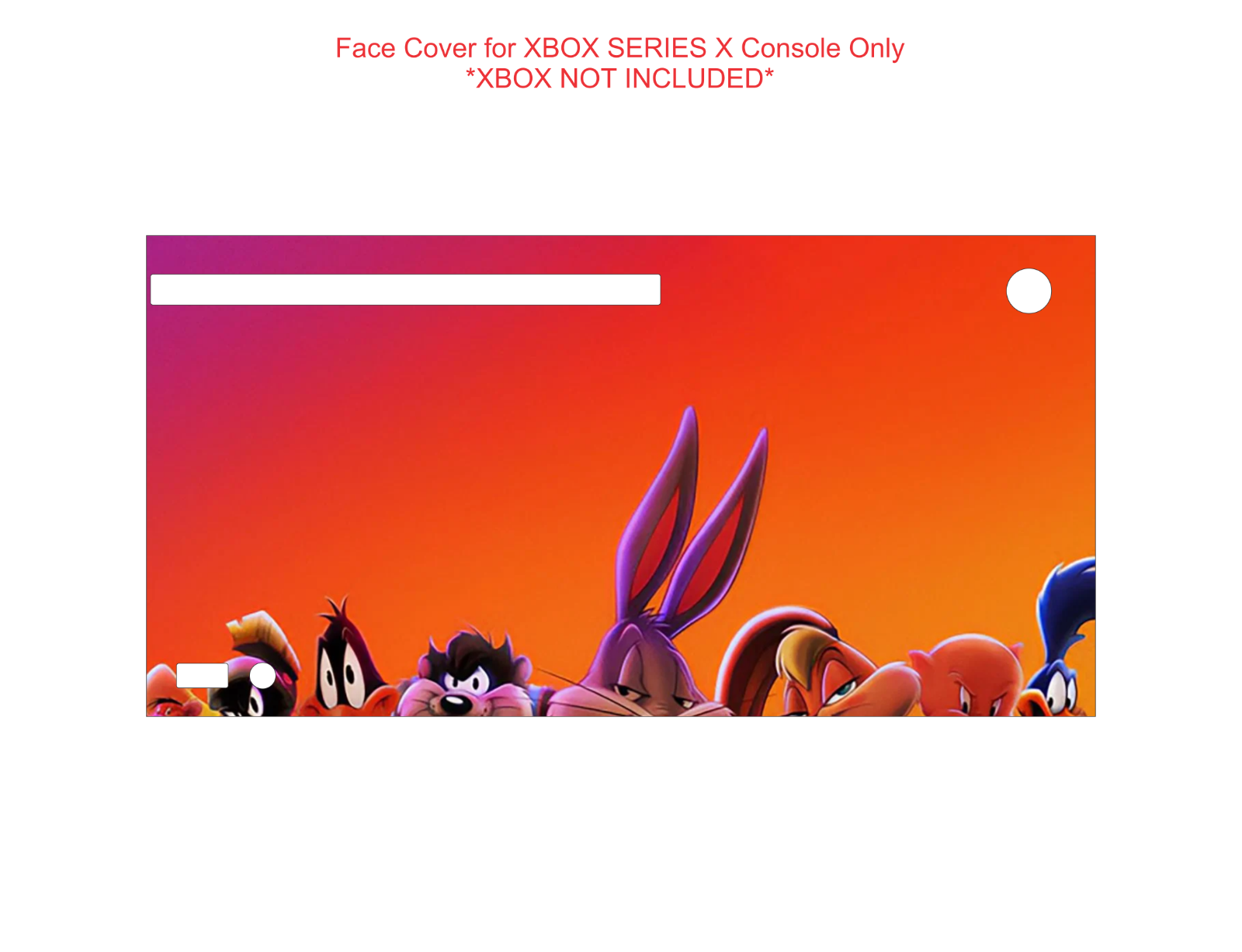 Wrap Skin Decal For XBOX SERIES X CONSOLE Lebron Bunny Duck Goon Squad Tunes - Fresh Stock Dated October 2025