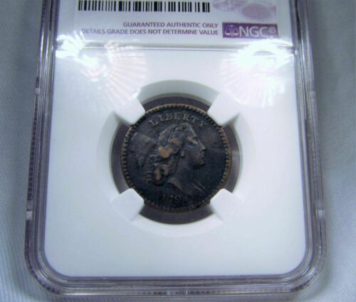 1794 1/2C HALF CENT VF DETAILS ENVIRONMENTAL DAMAGE NGC C544 - Fresh Stock Dated October 2025