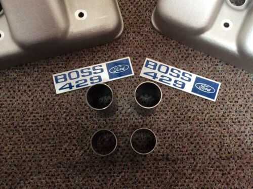 New Boss 429 aluminum valve covers w/ Boss 429 emblems & SS oil filler tubes! - Fresh Stock Dated October 2025
