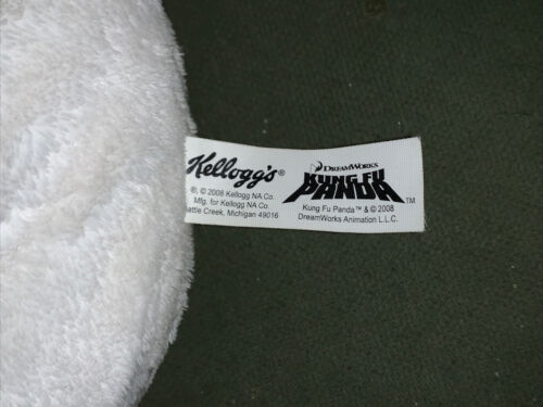 Kellogg’s Kung Fu Panda Po DreamWorks Face Pillow Plush 2008 Jack Black - Fresh Stock Dated October 2025